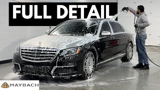 Career Overview Maybach S650 full detailing- V12 engine wash, exterior foam wash & complete interior cleaning.