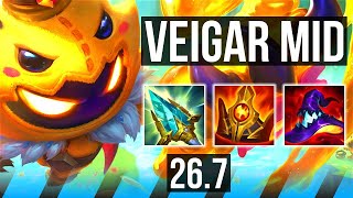 VEIGAR vs SYLAS (MID) | Good KDA: 15/2/14 | KR Master | 26.7