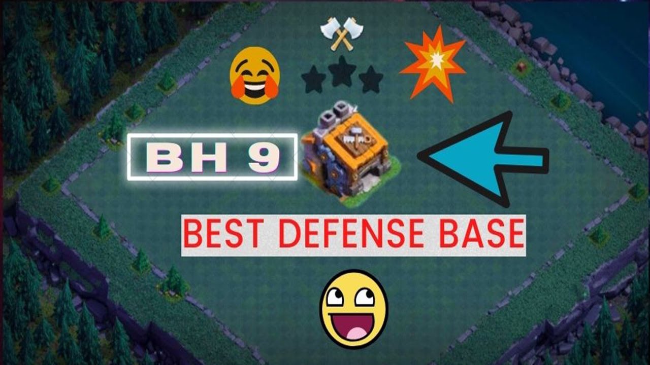 BH9   Anti 2 Star Best Defense Base With Replays