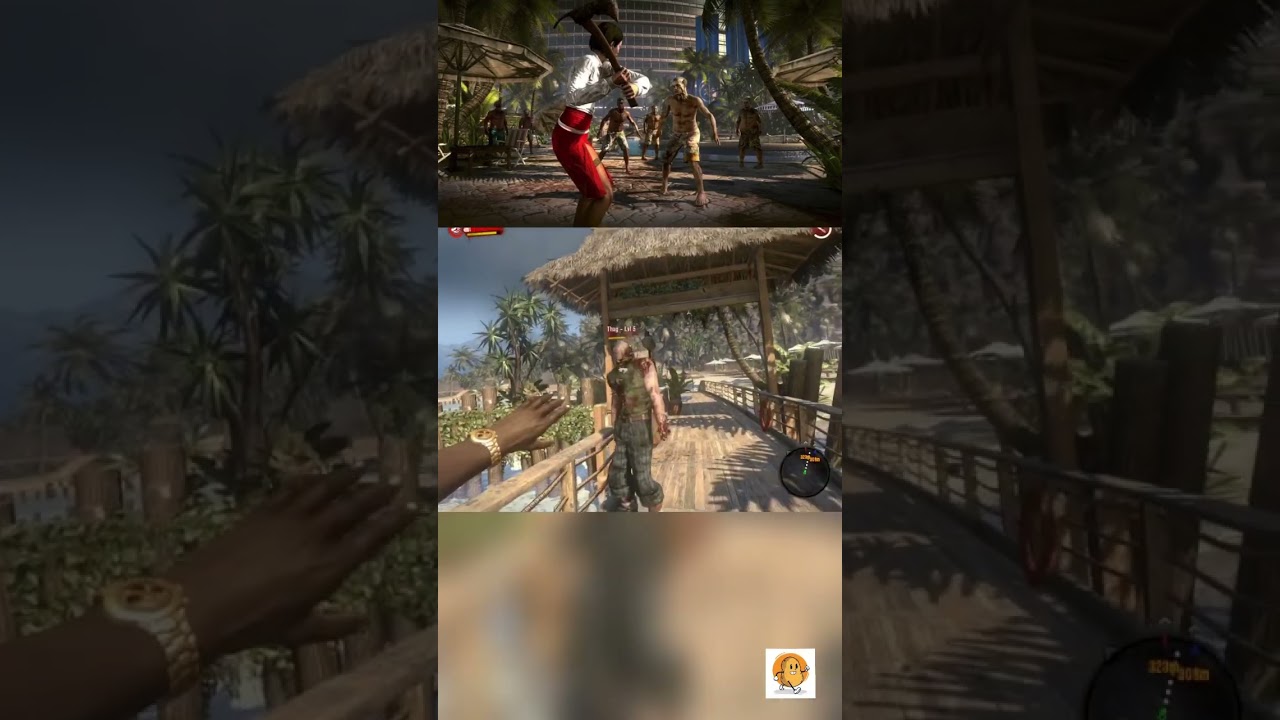 Deadly fight in dead island 1 #gaming#pc gaming #fight