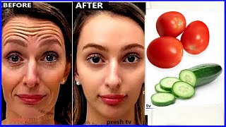 Cucumber mask home remedies to remove forehead wrinkles permanently / forehead wrinkles home remedy