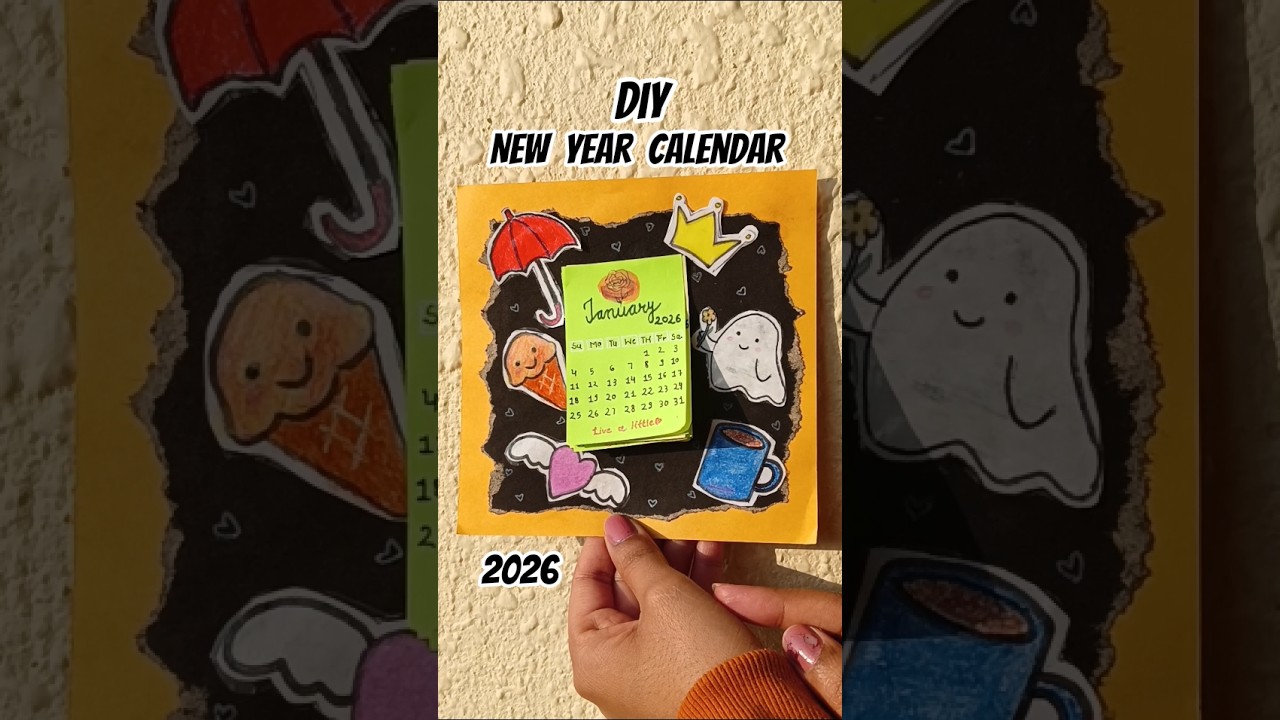 New Year Calendar DIY with Sticky Notes 😍 