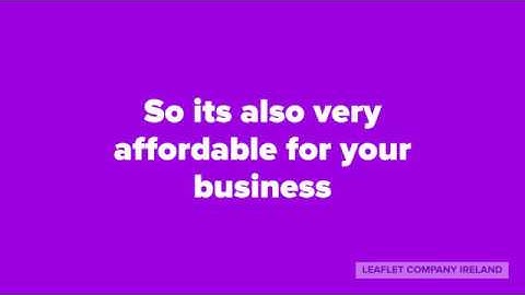 Leaflet Distribution Dublin City Centre - Leaflet Company Ireland