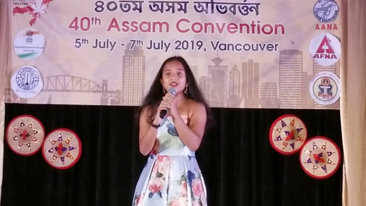 Nimisha singing  Assam Convention Vancouver 20192