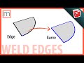 Weld edges feature in SketchUp Pro 2020.2