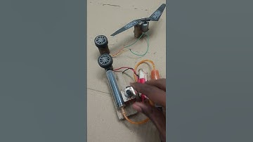 Reverse energy generator with two blade propeller | #tech #project #shorts