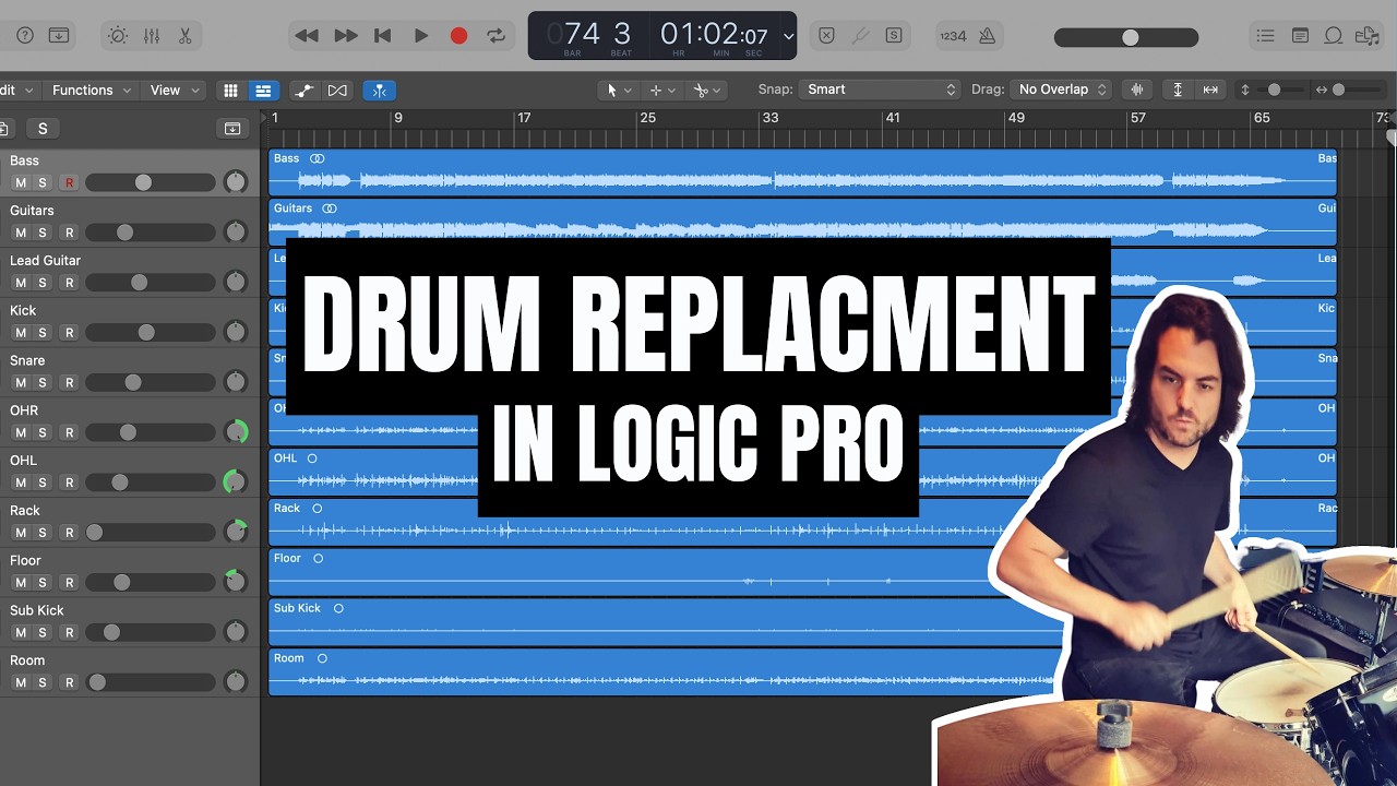 Logic Pro: Drum Replacement & Doubling Made Easy! - YouTube
