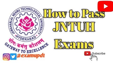 How To Pass Jntuh Exams | Exam Tips & Tricks | #jntuhupdates #jntuhexams