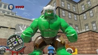 LEGO Marvel Super Heroes (PS4) - Stan Lee - Excelsior Hulk Free Roam Gameplay