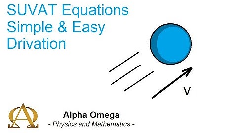 Simple Derivation of SUVAT equations