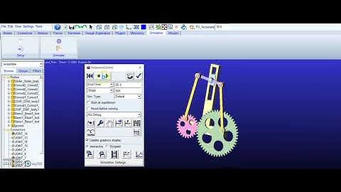 MSC Adams Cardan Joint Animation Tutorial. Force between gears