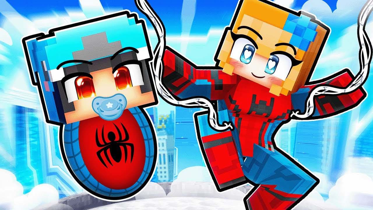 Adopted By Spider Man in Minecraft!