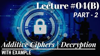 Lec-04(B): How to do Decryption by using Additive Cipher | Example # 02 | Information Security