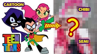 How TEEN TITANS Characters Become Japanese Idols | Draw by fan