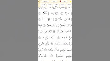 #سورة_عبس #رقم_80 القسم 3