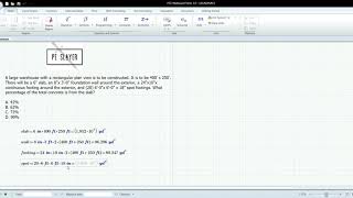 PESlayer.com - Civil PE Breadth Exam - Quantity Takeoff / Estimating Question