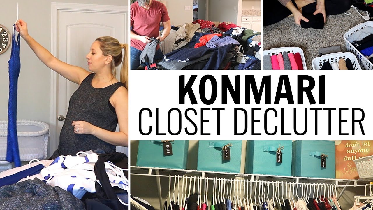 KONMARI METHOD CLOSET DECLUTTER // EXTREME DECLUTTER & ORGANIZATION // 2019