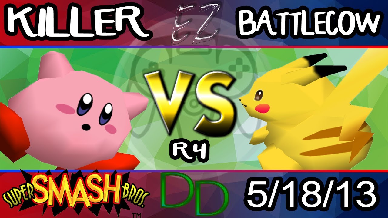 Double Dair {4th Round}   Killer Kirby vs Battlecow Pikachu   720p HD