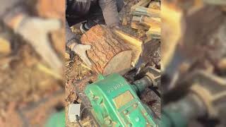 RARE PORTABLE MACHINERY SLICING ZINC SHEET WITH PERFECT CIRCULAR ACCURACY!