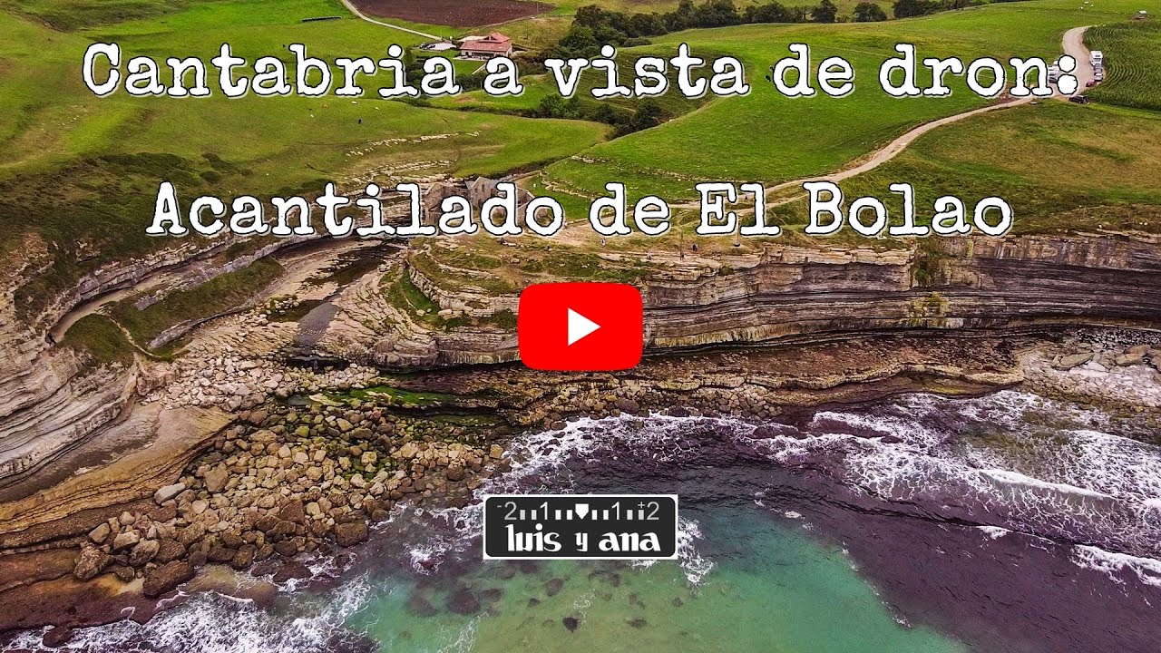 Cantabria a vista de dron: acantilado de El Bolao