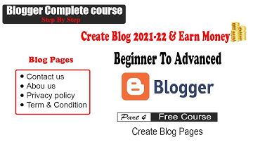 How to create Blog pages/Start Blogging Free Course 2021🔥🔥/Beginner to Advanced  Part-4 Urdu Hindi