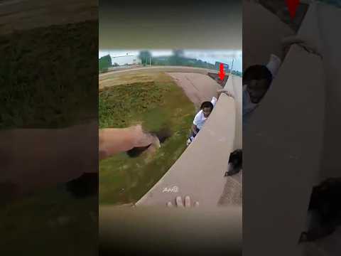 ردة فعل هذا المشتبه به صدمت الشرطي