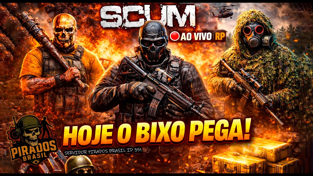 HOJE O BIXO PEGA! ⚔️ Guerra pelo DOMÍNIO do servidor | SCUM RP AO VIVO  LOJA LOJA ON #scum #gaming
