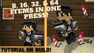 How to Make an 8, 16, 32, & 64 Item Dispensing System | Minecraft Bedrock 1.15+