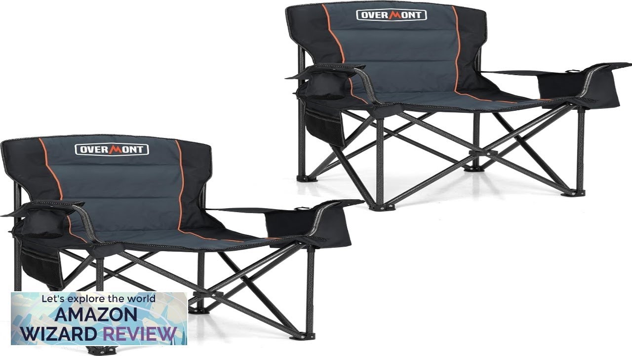Overmont Oversized Folding Camping Chair 2Pack 450lbs Support with Padded Cushion Review