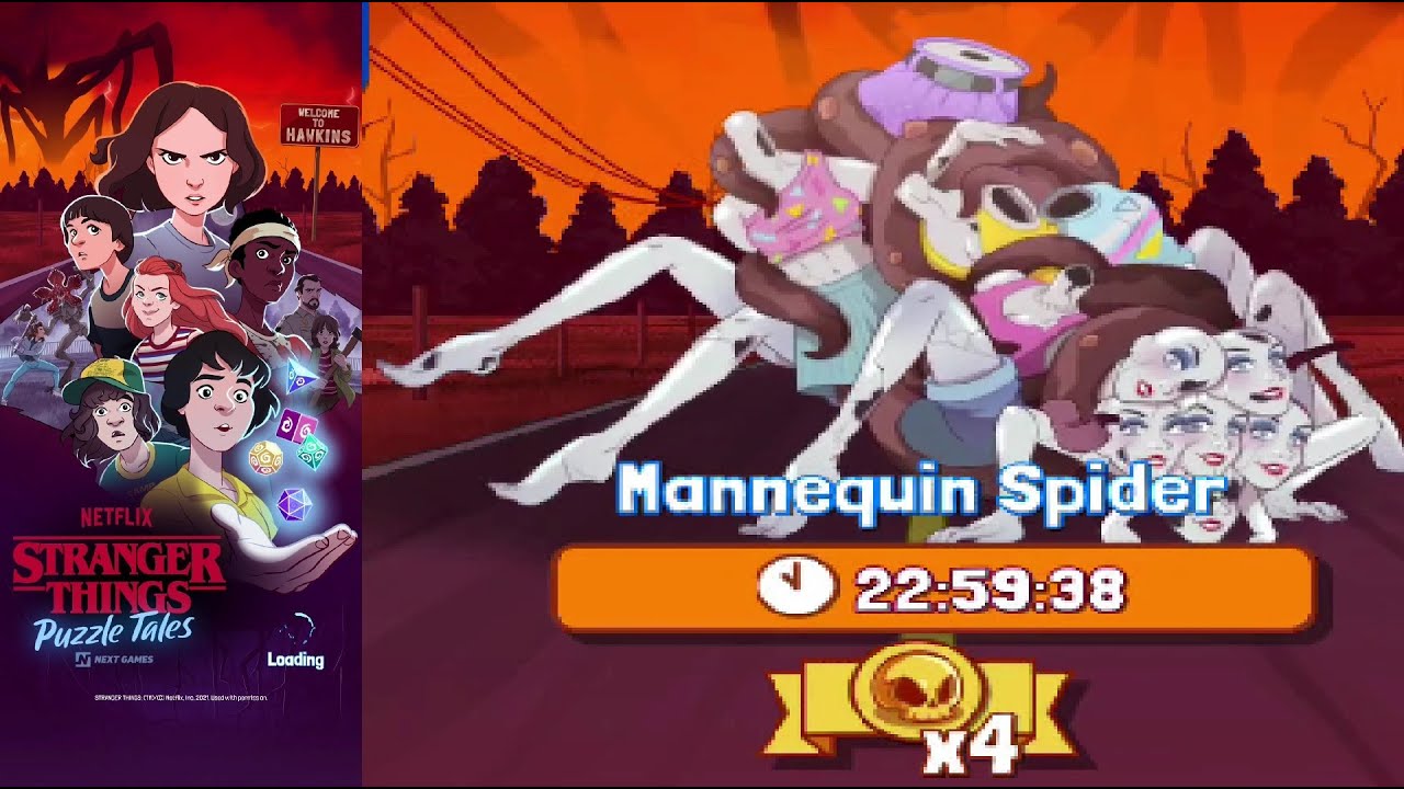 Stranger Things: Puzzle Tales - Club Boss 4. Mannequin Spider