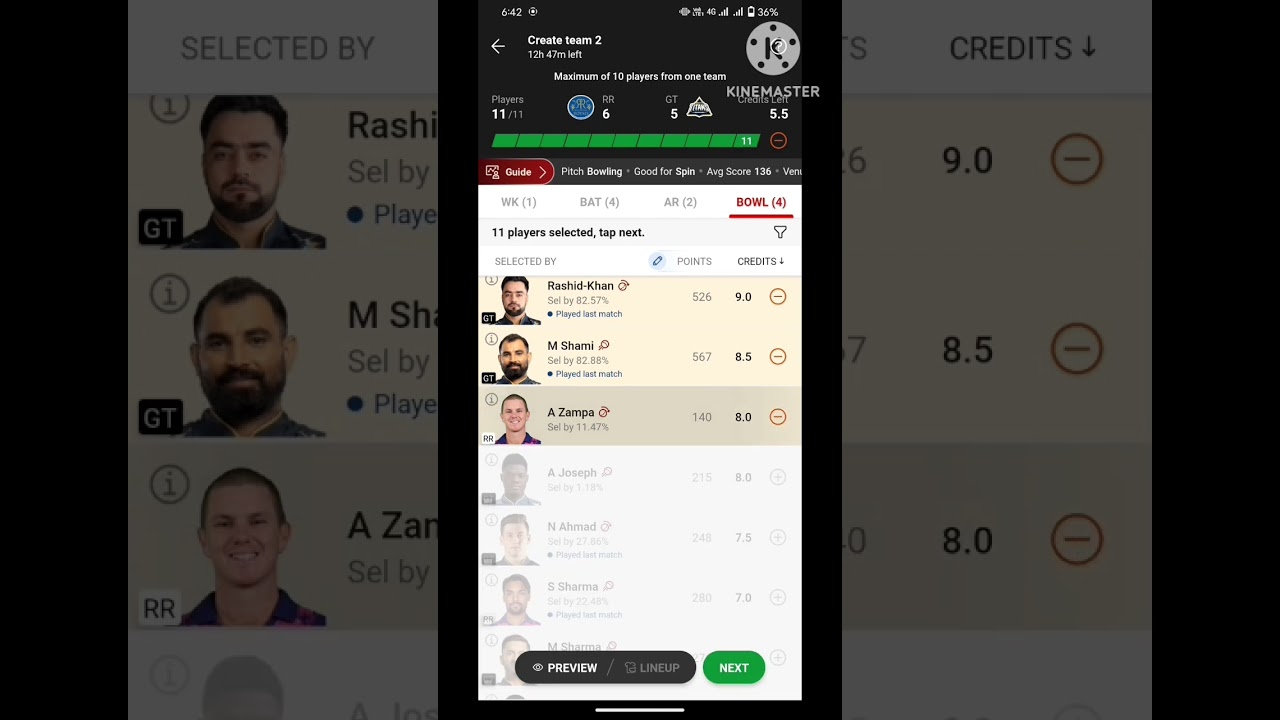 RR Vs GT Small league team ll Head to Head Winning team ll 