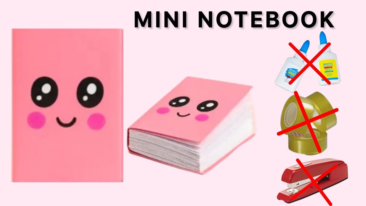 How to Make DIY Mini Notebook 📒 | No Glue | Easy School Craft| Cute Paper| mini notebook |craft diy