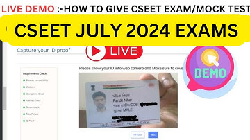 how to Give CSEET Online Exam & Mock Test | How to give CSEET July 2024 Online exam & Mock test