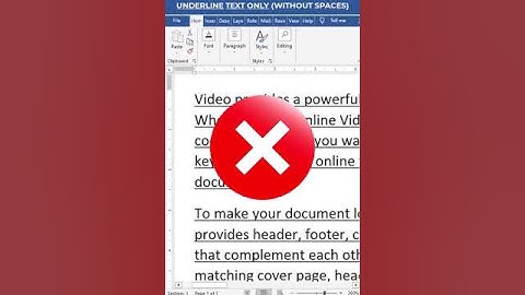 MS Word Underline Text Only Shortcut 😎 | MS Word Tips And Tricks 🔥 #shorts #msword #mswordtutorial