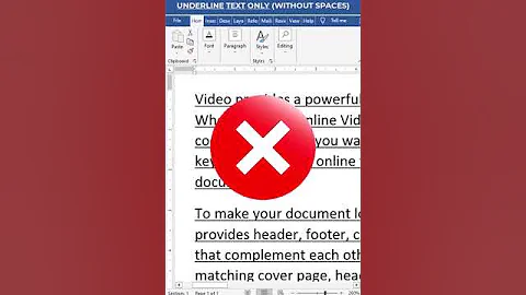 MS Word Underline Text Only Shortcut 😎 | MS Word Tips And Tricks 🔥 #shorts #msword #mswordtutorial