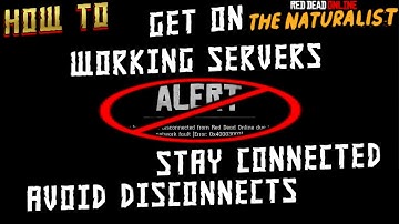 How to Stay Connected to Working Server (Avoid Network Fault Error: 0x40003002) - Red Dead Online