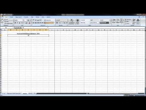 How to create a Projected Profit and Loss Statement - Free Business Plan Series - Part 1