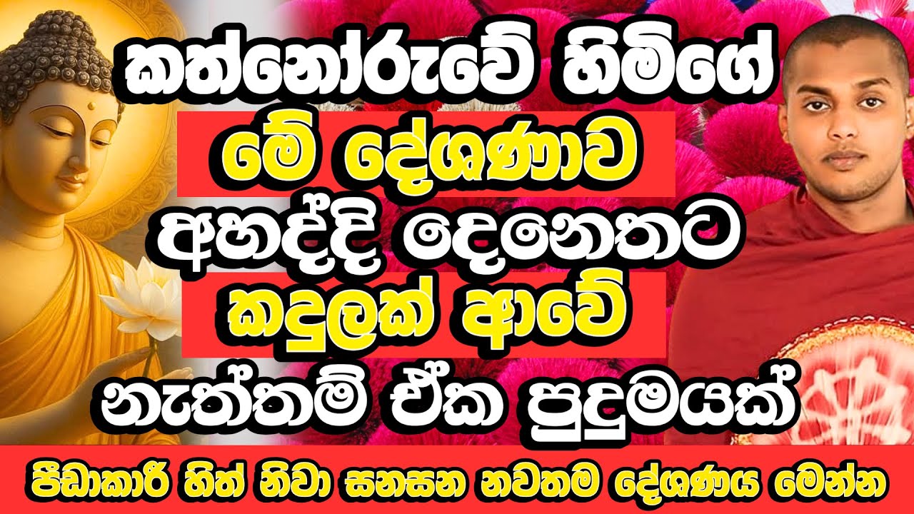 හැමෝම හොයන කත්නෝරුවේ හිමියන්ගේ අලුත්ම බණ ටික​​ | Kathnoruwe Siridhamma Thero Bana | Budu Bana