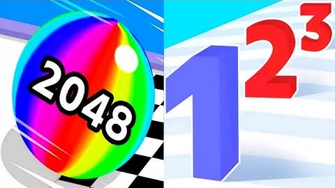 Ball Run 2048|| Number Master|| All Levels Completed|| Android iOS Gameplay