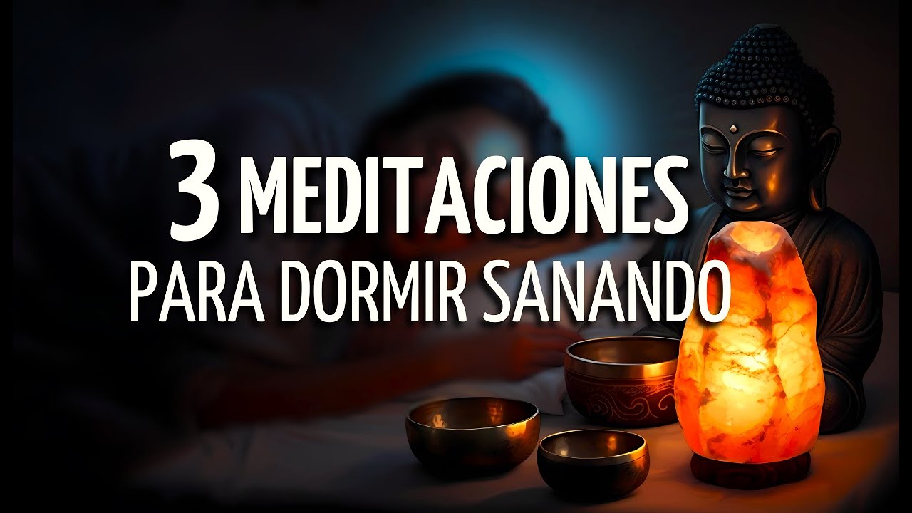 🎧3 Meditaciones para DORMIR PROFUNDO mientras SANAS💤Calma interior y Sanación emocional