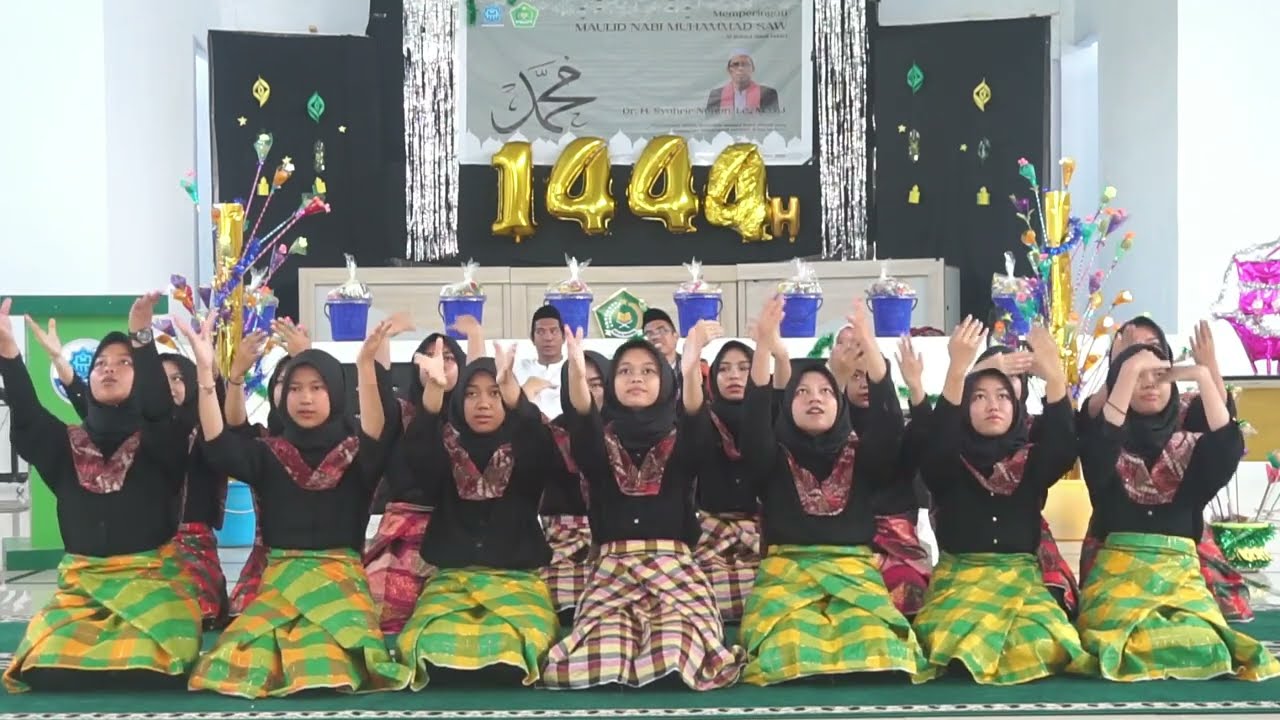 Penampilan Tari Saman Siswa MAN IC Gowa