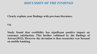 How to write Chapter five - conclusion and recommendations