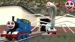 Building A Thomas Train Chased By Giant Cursed Thomas In Garrys Mod