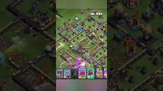 TH18 War Attacks ! New warden fireball walk meteor Golem invisible earthquake spells attack Strategy
