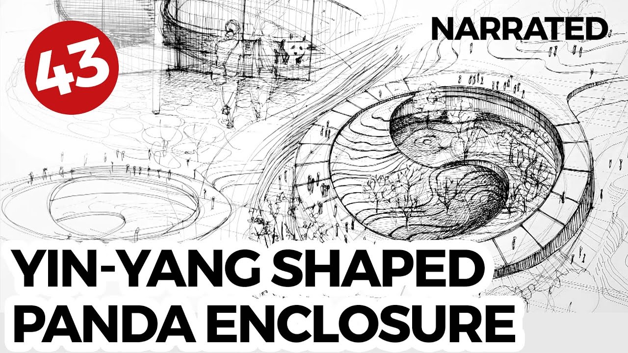 Yin-Yang Shaped Panda Enclosure | Daily Architecture Sketches #43 - YouTube