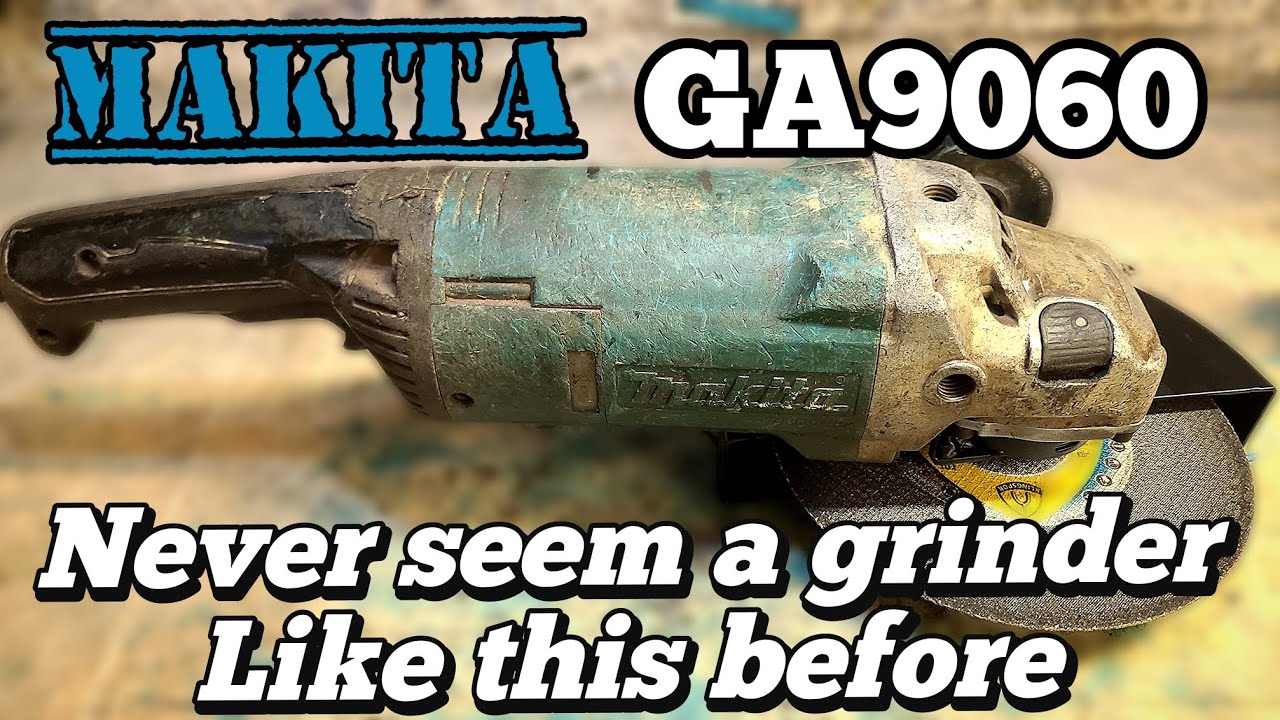 Ремонтирую шлифовальную машину Makita GA9060 с порванной резьбой шпинделя. Никогда раньше не виде...