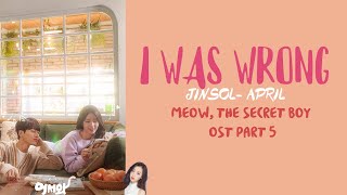 Lee Jinsol APRIL -  I Was Wrong Meow, the Secret Boy OST Part 5 (Han|Rom|Eng) Lyrics