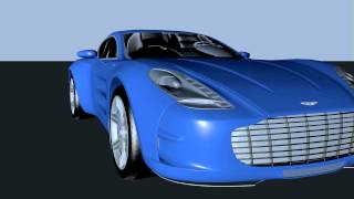 Aston Martin One-77 in cinema 4d