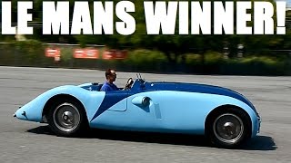 DRIVING a Le Mans WINNER, the Bugatti 57G ...+ Alfa & Stutz race cars + Auburn Speedster 1936 Bugatti 57g Tank