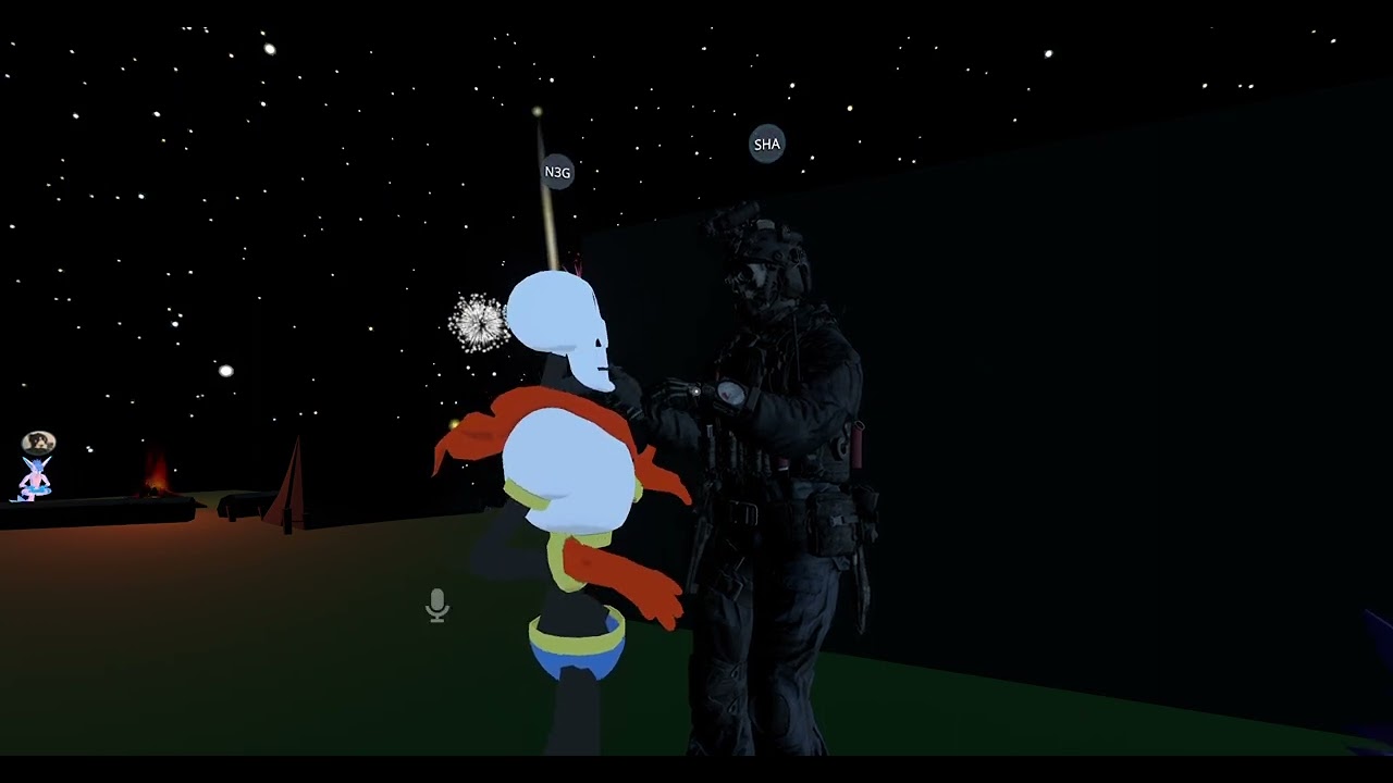 papyrus from undertale in vr chat is not in a good mood XD